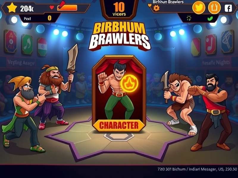 Birbhum Brawlers character selection screen